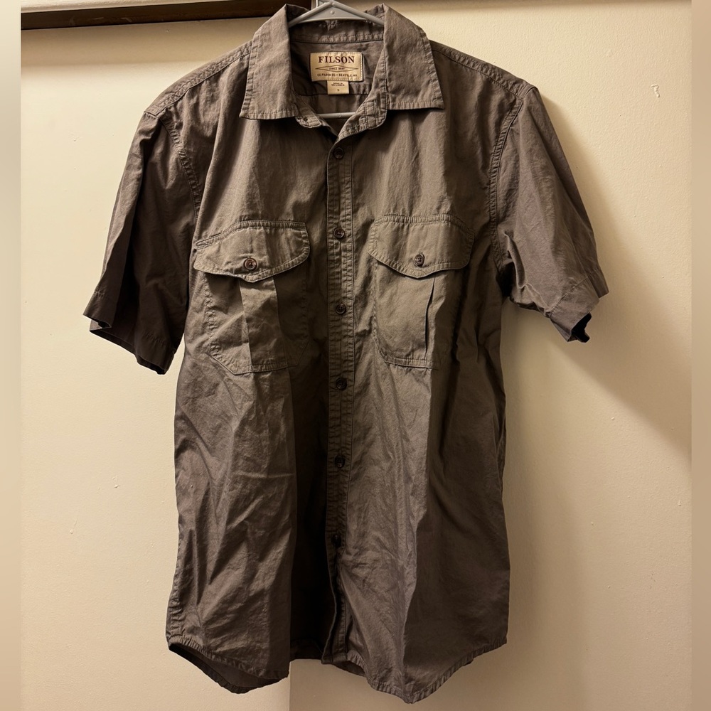 Filson Gray Casual Button Down Shirt